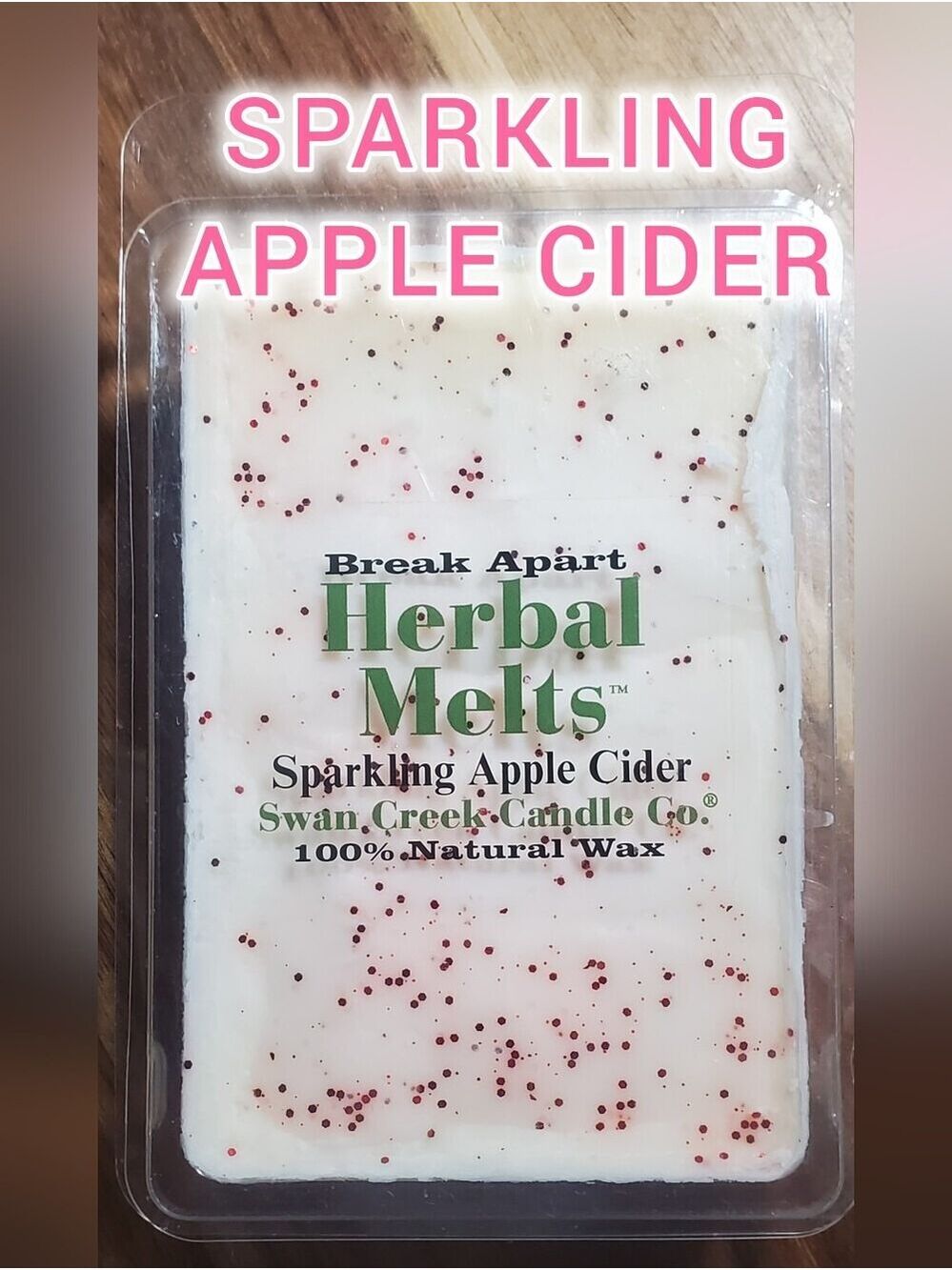 SPARKLING APPLE CIDER by SWAN CREEK CANDLE CO Herbal Melts Natural Wax 5.25 oz